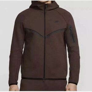 Nike Tech Fleece Windrunner full zip Jacket in Baroque Brown Mens M worn once